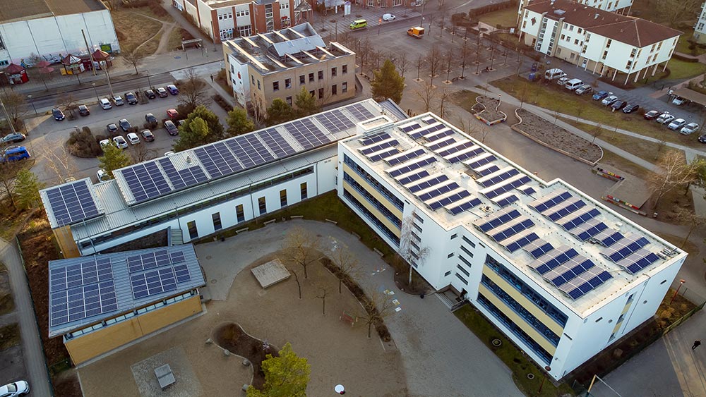 Photovoltaikanlage auf der Grundschule Schwärzesee | Schmuckbild