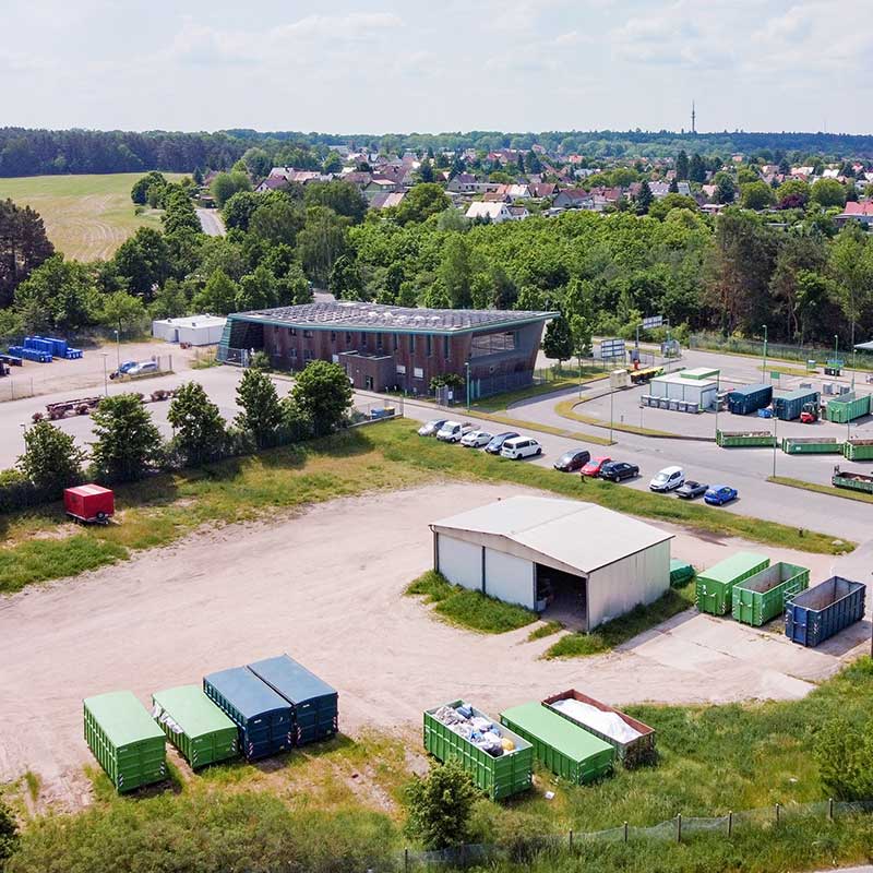 BDG Recyclinghof Eberswalde, Luftaufnahme